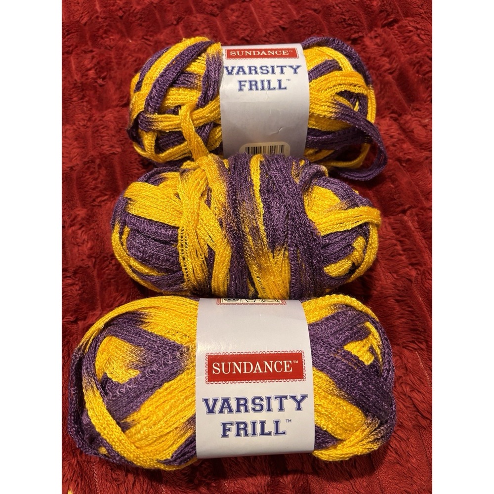 Sundance Varsity Frills Purple & Gold LSU LA Lakers Ruffle Mesh 10.5 Oz 84 Yds